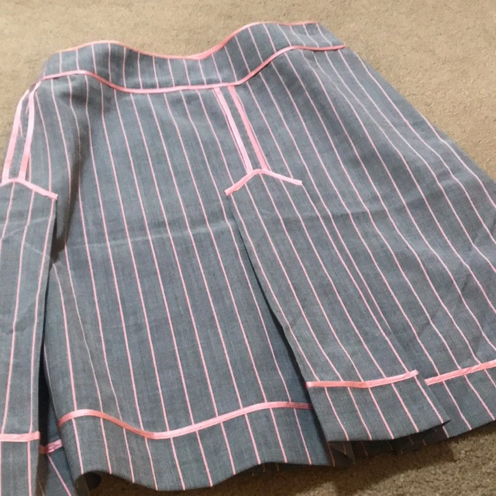 🌸NEW🌸 Moschino Cheap and Chic Vintage Rare Pink Pinstripe Skirt - Picture 10 of 15